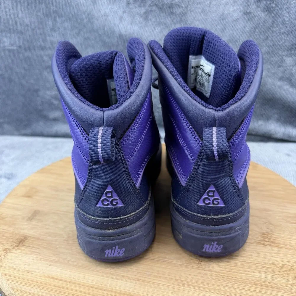Nike ACG Boots Girls Size 5Y Purple Snow Winter Duck Slip Resistant 524876-500
